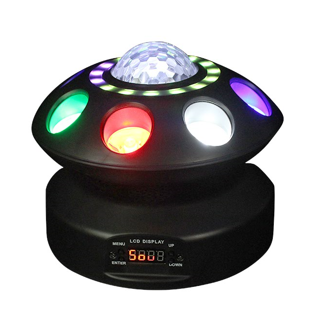 LED Mini UFO Disco Magic Ball Beam Spot 3 in 1 DJ Nightclub Light